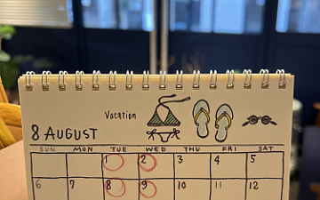 8月休業のお知らせ